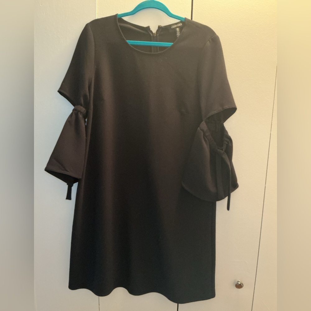 Ellen Tracy Black Long Sleeve Dress